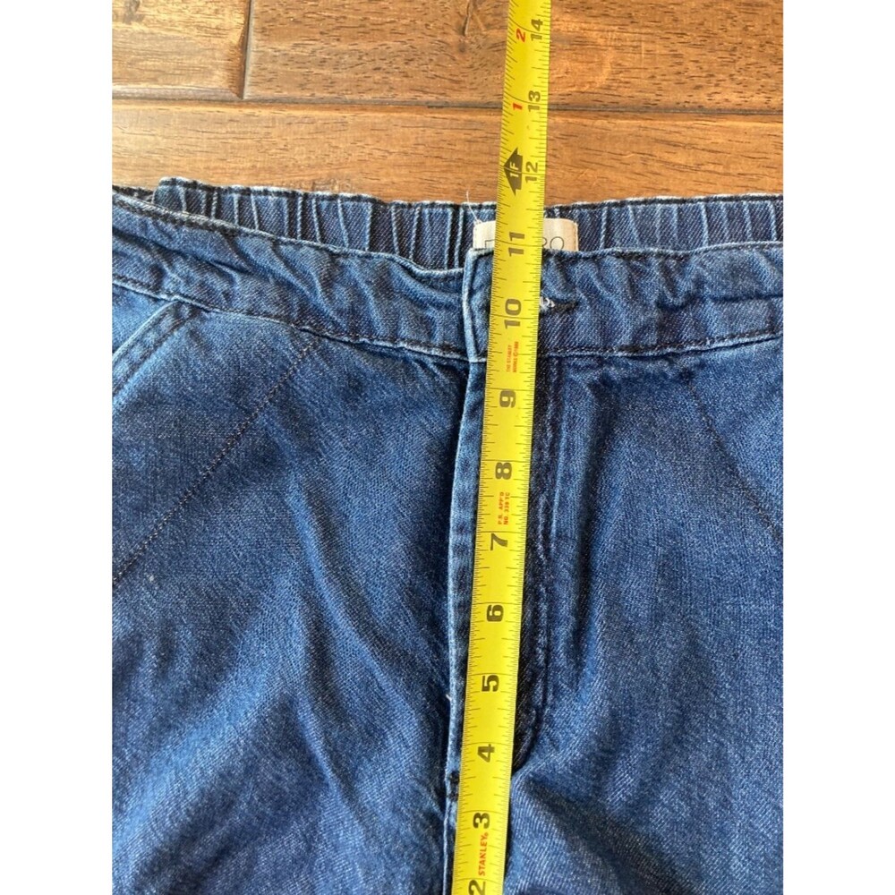 Pilcro by Anthropologie Utility Tie Ankle Denim Cargo Jeans Women 27 Relaxed - Picture 7 of 9